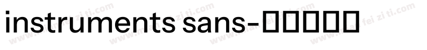 instruments sans字体转换